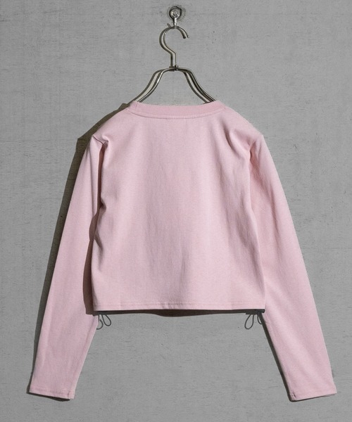 JOHN'S CLOSET(ジョンズクローゼット)の「【t】〔神保町にゃんこ堂〕ネコプリント サイドシャーリング ロンT(Tシャツ/カットソー・レディース・ブラック系1/ピンク系1/ピンク系2/ブラック系2/ホワイト系1/ホワイト系2・MEDIUM)」の8枚目の写真