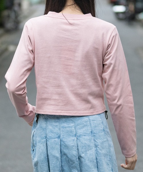 JOHN'S CLOSET(ジョンズクローゼット)の「【t】〔神保町にゃんこ堂〕ネコプリント サイドシャーリング ロンT(Tシャツ/カットソー・レディース・ブラック系1/ピンク系1/ピンク系2/ブラック系2/ホワイト系1/ホワイト系2・MEDIUM)」の22枚目の写真