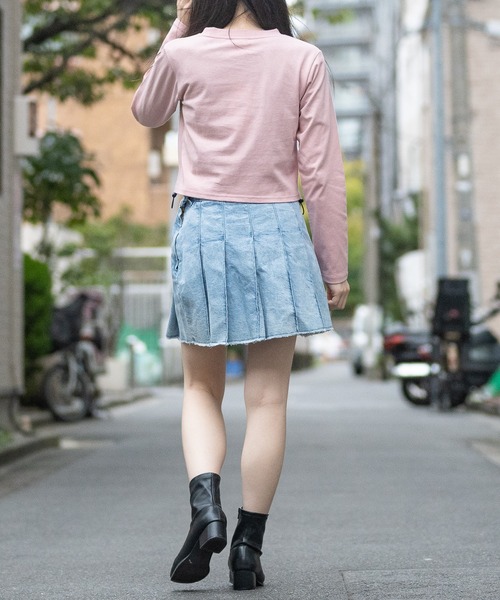 JOHN'S CLOSET(ジョンズクローゼット)の「【t】〔神保町にゃんこ堂〕ネコプリント サイドシャーリング ロンT(Tシャツ/カットソー・レディース・ブラック系1/ピンク系1/ピンク系2/ブラック系2/ホワイト系1/ホワイト系2・MEDIUM)」の20枚目の写真