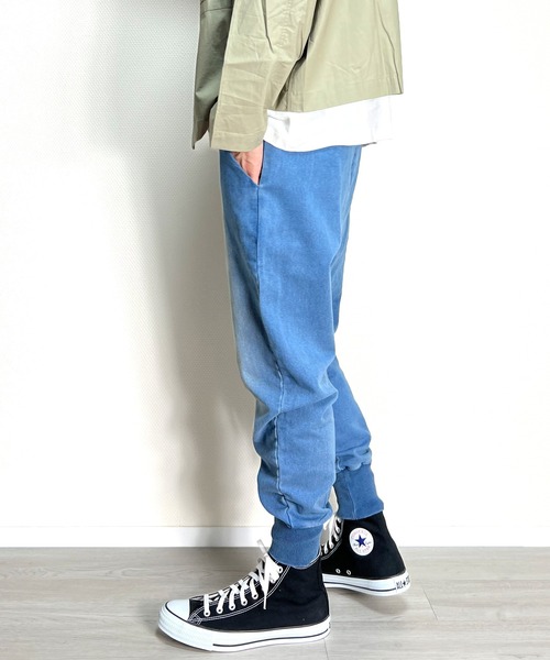 BEATJIVE(ビートジャイブ)の「ジョガーパンツ カットデニム スウェット デニム ストレッチ メンズ(デニムパンツ・メンズ・ネイビー/インディゴブルー/ブルー/ブラック系その他2/ブラック系その他・3/2)」の7枚目の写真