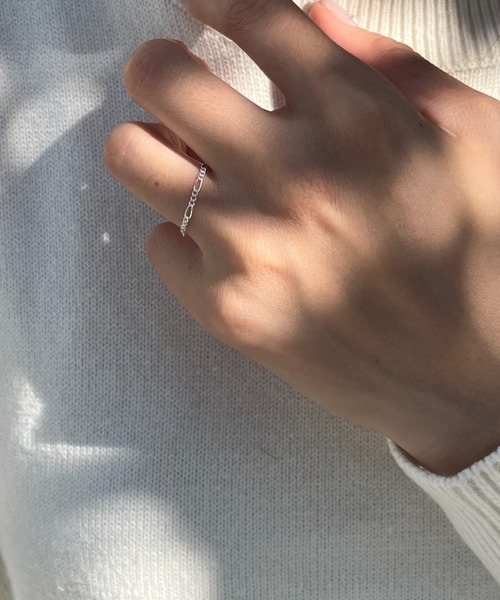 silver925 × ciite' (シルバーキューニーゴシーテ)の「【silver925】soft chain ring / ソフトチェーンリング(リング・レディース・シルバー/ゴールド・FREE)」の14枚目の写真