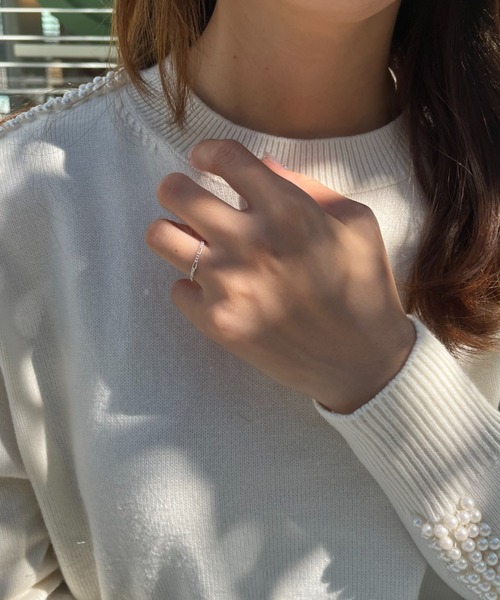 silver925 × ciite' (シルバーキューニーゴシーテ)の「【silver925】soft chain ring / ソフトチェーンリング(リング・レディース・シルバー/ゴールド・FREE)」の16枚目の写真