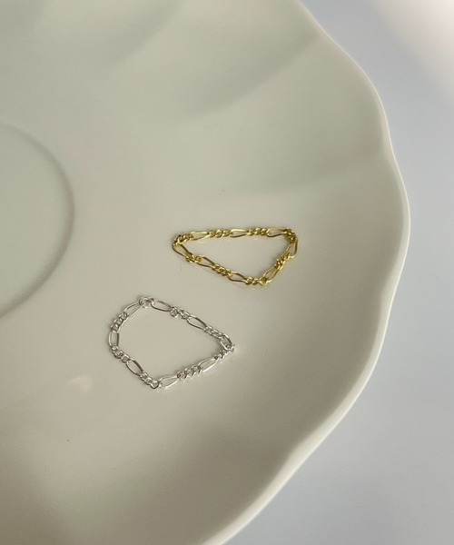 silver925 × ciite' (シルバーキューニーゴシーテ)の「【silver925】soft chain ring / ソフトチェーンリング(リング・レディース・シルバー/ゴールド・FREE)」の17枚目の写真