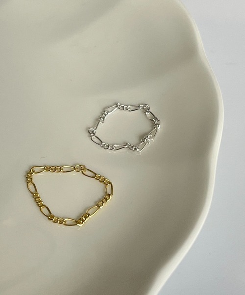 silver925 × ciite' (シルバーキューニーゴシーテ)の「【silver925】soft chain ring / ソフトチェーンリング(リング・レディース・シルバー/ゴールド・FREE)」の19枚目の写真