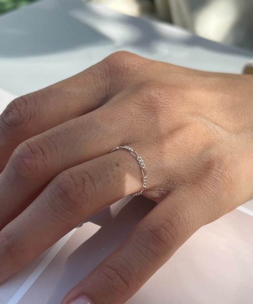silver925 × ciite' (シルバーキューニーゴシーテ)の「【silver925】soft chain ring / ソフトチェーンリング(リング・レディース・シルバー/ゴールド・FREE)」の7枚目の写真