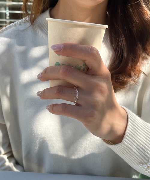 silver925 × ciite' (シルバーキューニーゴシーテ)の「【silver925】soft chain ring / ソフトチェーンリング(リング・レディース・シルバー/ゴールド・FREE)」の10枚目の写真