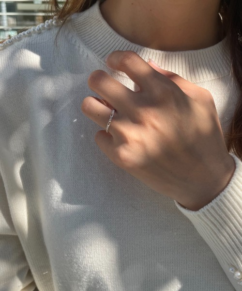 silver925 × ciite' (シルバーキューニーゴシーテ)の「【silver925】soft chain ring / ソフトチェーンリング(リング・レディース・シルバー/ゴールド・FREE)」の11枚目の写真
