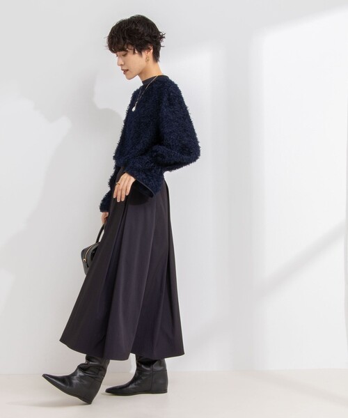 NOLLEY’S Sophi(ノーリーズソフィ)の「フェザーカットジャガードブラウス(シャツ/ブラウス・レディース・オフホワイト/ネイビー・38)」の16枚目の写真