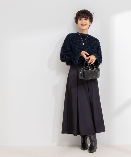 NOLLEY’S Sophi(ノーリーズソフィ)の「フェザーカットジャガードブラウス(シャツ/ブラウス・レディース・オフホワイト/ネイビー・38)」の19枚目の写真