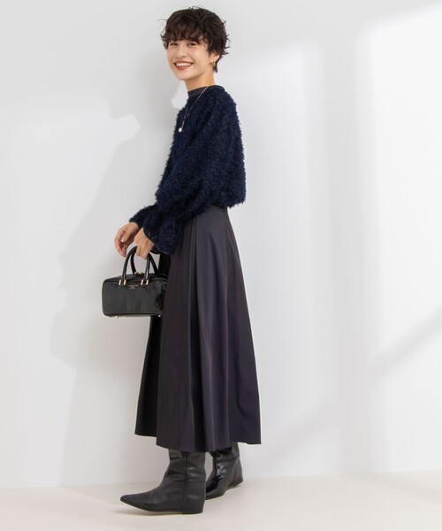 NOLLEY’S Sophi(ノーリーズソフィ)の「フェザーカットジャガードブラウス(シャツ/ブラウス・レディース・オフホワイト/ネイビー・38)」の20枚目の写真