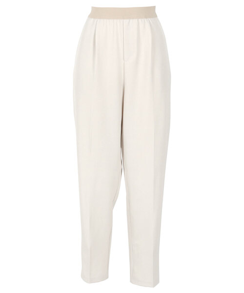 KOBE LETTUCE（コウベレタス）の「ウエストゴムスラックス（スラックス・レディース・ブラック/グレー/ベージュ/アイボリー系・M/L/PM/PL）」の4枚目の写真