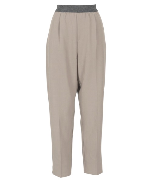 KOBE LETTUCE（コウベレタス）の「ウエストゴムスラックス（スラックス・レディース・ブラック/グレー/ベージュ/アイボリー系・M/L/PM/PL）」の14枚目の写真