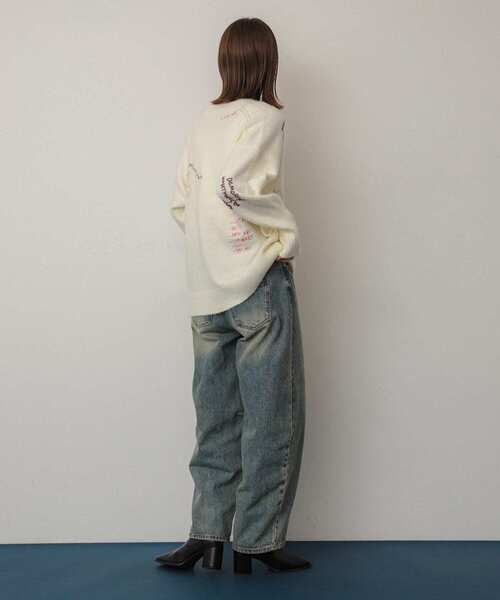 SENSE OF PLACE by URBAN RESEARCH（センスオブプレイスバイアーバンリサーチ）の「シシュウVネックカーディガン（カーディガン/ボレロ・レディース・チャコールグレー/アイボリー/ネイビー/ピンク・ONE）」の18枚目の写真