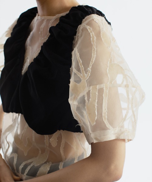 leinwande(ラインヴァンド)の「【leinwande】Washi Organdy Blouse(キャミソール・レディース・ホワイト・ONE SIZE)」の4枚目の写真