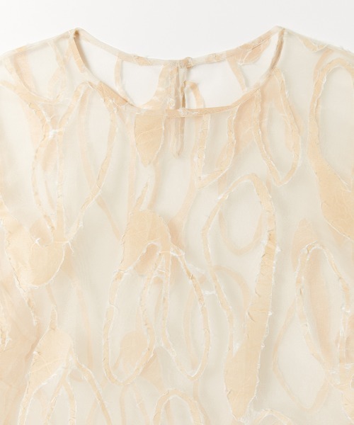 leinwande(ラインヴァンド)の「【leinwande】Washi Organdy Blouse(キャミソール・レディース・ホワイト・ONE SIZE)」の2枚目の写真
