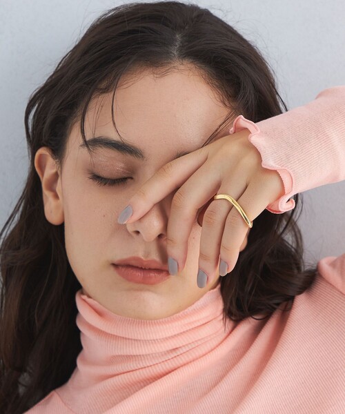 green label relaxing(グリーンレーベルリラクシング)の「<MC STUDIO> 2WAY リング(リング・レディース・ゴールド・US7)」の2枚目の写真