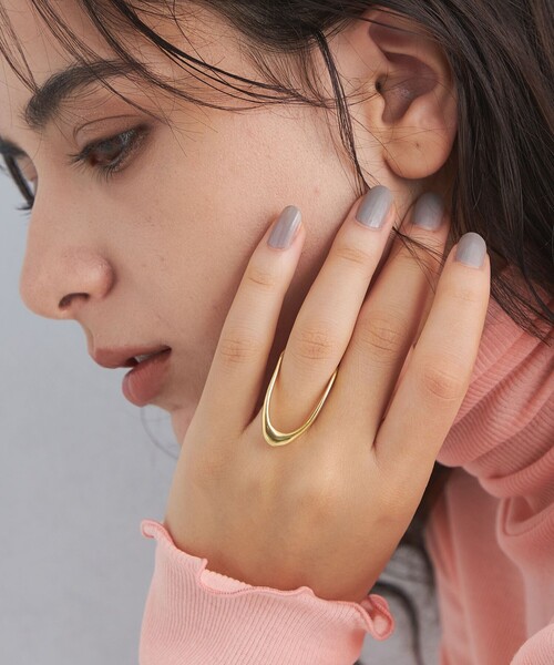 green label relaxing(グリーンレーベルリラクシング)の「<MC STUDIO> 2WAY リング(リング・レディース・ゴールド・US7)」の5枚目の写真