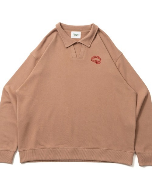 collared patch sweat（スウェット）｜younger song（ヤンガー