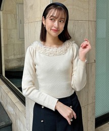 チュールフリルリブニット/ananotherangelus