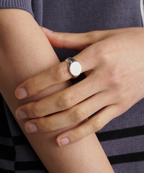 STUDIOUS(ステュディオス)の「【PUBLIC TOKYO/パブリックトウキョウ】シルバー印台リング(リング・メンズ・シルバー・FREE)」の2枚目の写真