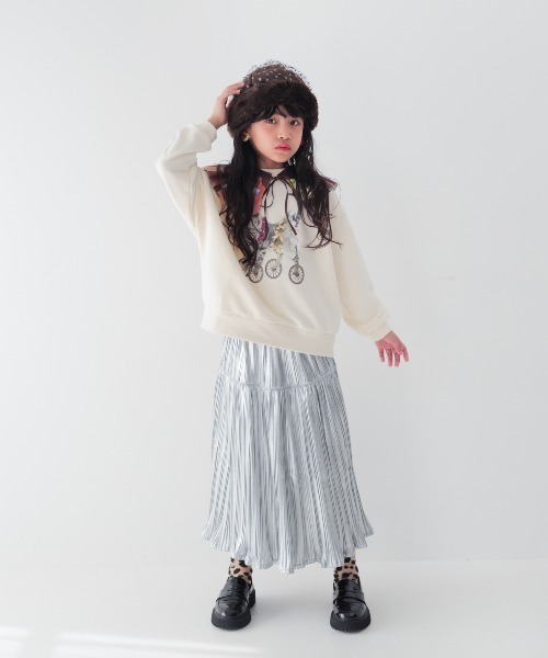 unica（ユニカ）の「cat デザイントレーナー（スウェット・キッズ・ブラック/オフホワイト・M/L/XL/S）」の10枚目の写真