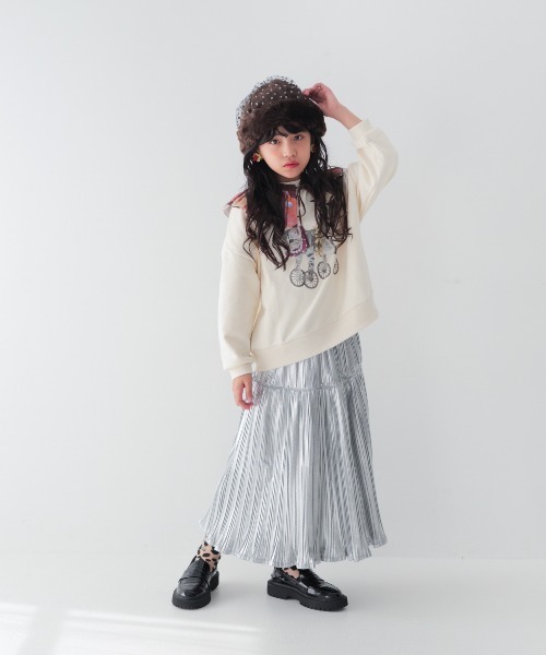 unica（ユニカ）の「cat デザイントレーナー（スウェット・キッズ・ブラック/オフホワイト・M/L/XL/S）」の11枚目の写真