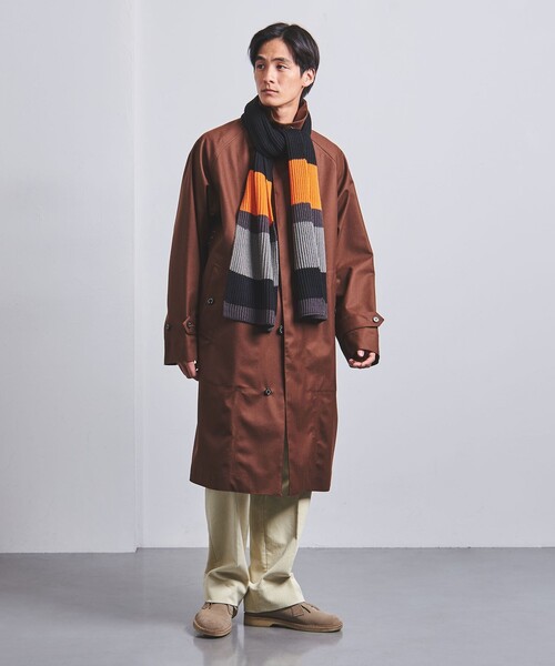 UNITED ARROWS（ユナイテッドアローズ）の「ボーダー ニット マフラー（マフラー・メンズ・ブラウン/ダークグレー/ネイビー・FREE）」の17枚目の写真
