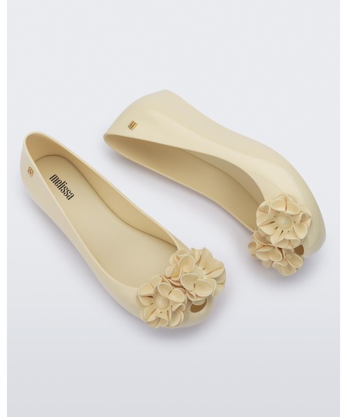 melissa(メリッサ)の「MELISSA ULTRAGIRL SPRINGTIME AD(バレエシューズ・レディース・ベージュ/ピンク/ブラック×ベージュ/ブラック・39/38/35-36/37)」の3枚目の写真
