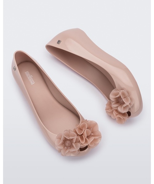 melissa(メリッサ)の「MELISSA ULTRAGIRL SPRINGTIME AD(バレエシューズ・レディース・ベージュ/ピンク/ブラック×ベージュ/ブラック・39/38/35-36/37)」の4枚目の写真