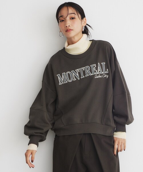 THE SHOP TK （ザ ショップ ティーケー ）の「◆ロゴスウェット（スウェット・レディース・アイボリー/スミクロ・12/13）」の2枚目の写真