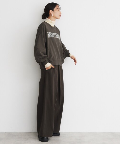 THE SHOP TK （ザ ショップ ティーケー ）の「◆ロゴスウェット（スウェット・レディース・アイボリー/スミクロ・12/13）」の5枚目の写真