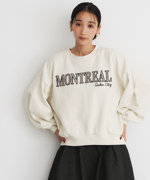 THE SHOP TK （ザ ショップ ティーケー ）の「◆ロゴスウェット（スウェット・レディース・アイボリー/スミクロ・12/13）」の7枚目の写真