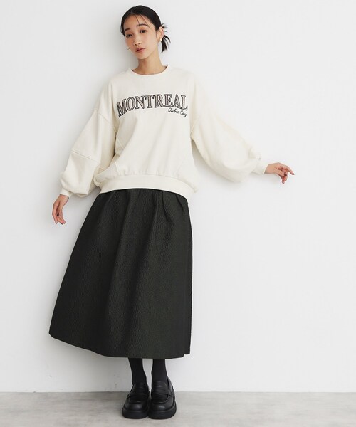 THE SHOP TK （ザ ショップ ティーケー ）の「◆ロゴスウェット（スウェット・レディース・アイボリー/スミクロ・12/13）」の8枚目の写真