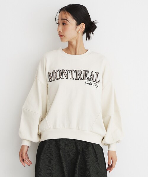 THE SHOP TK （ザ ショップ ティーケー ）の「◆ロゴスウェット（スウェット・レディース・アイボリー/スミクロ・12/13）」の11枚目の写真