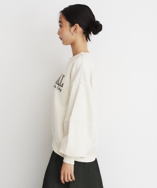 THE SHOP TK （ザ ショップ ティーケー ）の「◆ロゴスウェット（スウェット・レディース・アイボリー/スミクロ・12/13）」の12枚目の写真