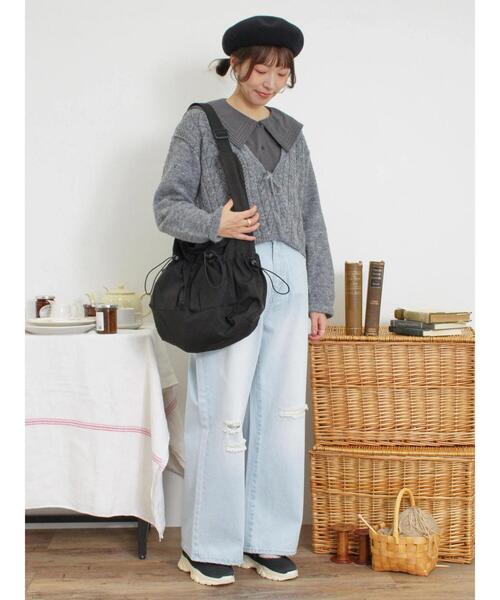 Samansa Mos2（サマンサ モスモス）の「ダメージ加工ルーズデニム（その他パンツ・レディース・ブラック/サックスブルー・M/L）」の22枚目の写真