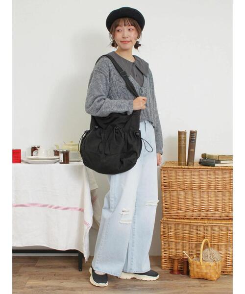 Samansa Mos2（サマンサ モスモス）の「ダメージ加工ルーズデニム（その他パンツ・レディース・ブラック/サックスブルー・M/L）」の20枚目の写真