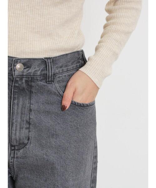 Samansa Mos2（サマンサ モスモス）の「ダメージ加工ルーズデニム（その他パンツ・レディース・ブラック/サックスブルー・M/L）」の15枚目の写真