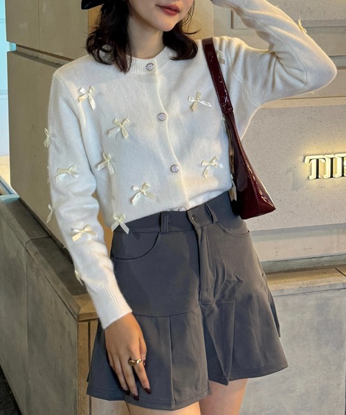 efill（エフィル）の「フランス リボン ニット（ニット/セーター・レディース・ベージュ・FREE）」の5枚目の写真