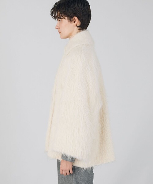 美品！！トゥモローランド　DESPRESアルパカシャギーコート アルパカシャギーミディコート（ダッフルコート）｜DES PRES（デ