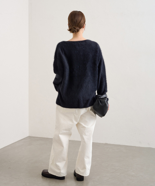 FRAMeWORK(フレームワーク)の「OUT OF FRAMe long long rise デニム(デニムパンツ・レディース・ブラック/ホワイト・36/38)」の22枚目の写真