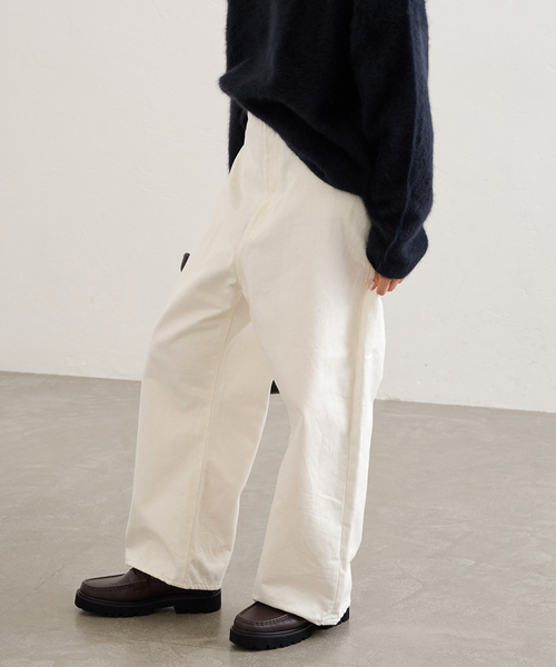 FRAMeWORK(フレームワーク)の「OUT OF FRAMe long long rise デニム(デニムパンツ・レディース・ブラック/ホワイト・36/38)」の19枚目の写真