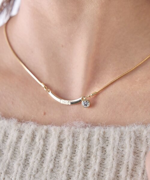 Chico（チコ）の「プレートデザインネックレス（ネックレス・レディース・ゴールド/シルバー・FREE）」の9枚目の写真