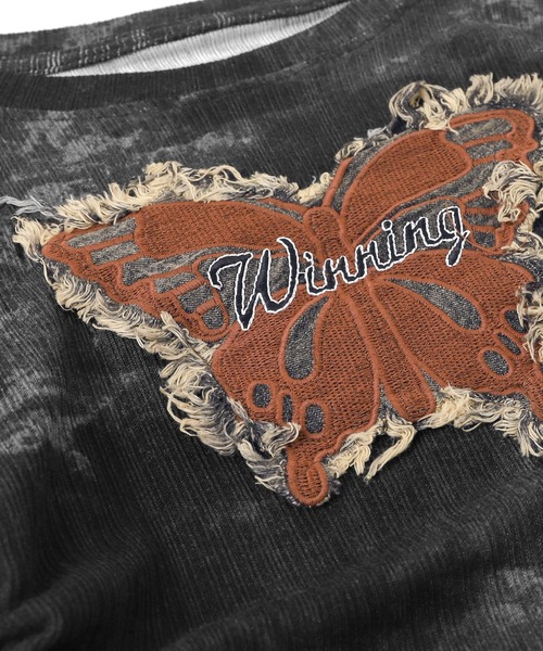 dispark（ディスパーク）の「DISPARK/サイドギャザーバタフライトップス（Tシャツ/カットソー・レディース・ブラウン/スミクロ・FREE）」の17枚目の写真