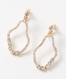 AIMER（エメ）の「変形ラインストーンフープイヤリング（イヤリング）」