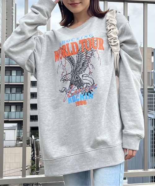 MODISH GAZE(モディシュガゼ)の「【MODISH GAZE】WORLD TOUR バンド風裏毛スウェット(スウェット・メンズ・ブラック/ホワイト/グレー系その他・LARGE)」の10枚目の写真