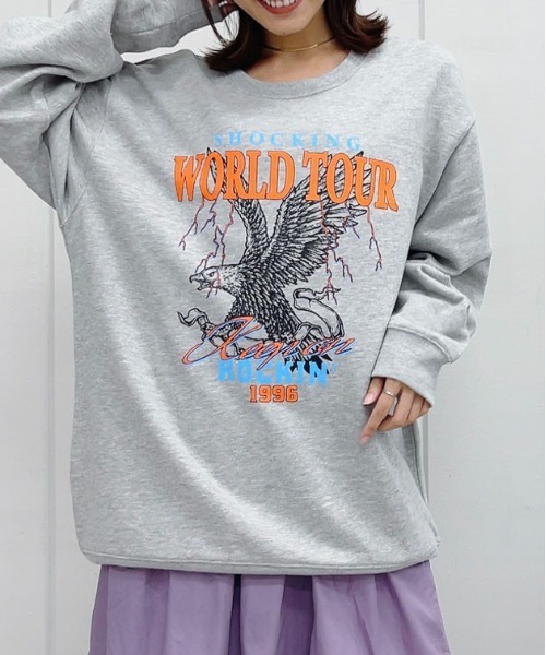 MODISH GAZE(モディシュガゼ)の「【MODISH GAZE】WORLD TOUR バンド風裏毛スウェット(スウェット・メンズ・ブラック/ホワイト/グレー系その他・LARGE)」の12枚目の写真