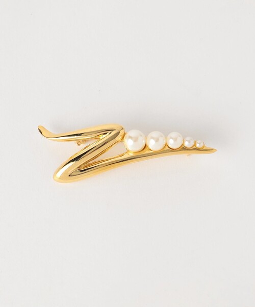BEAUTY&YOUTH UNITED ARROWS(ビューティーアンドユースユナイテッドアローズ)の「メタル×パールモチーフ ブローチ(ブローチ/コサージュ・レディース・ゴールド・FREE)」の1枚目の写真