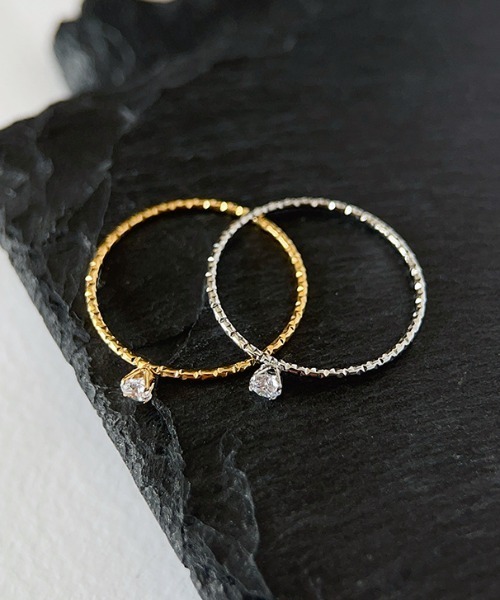 Coo+i（クーイ）の「一粒ジルコニアデザインリング（リング・レディース・シルバー/ゴールド・15号/18号/12号）」の10枚目の写真