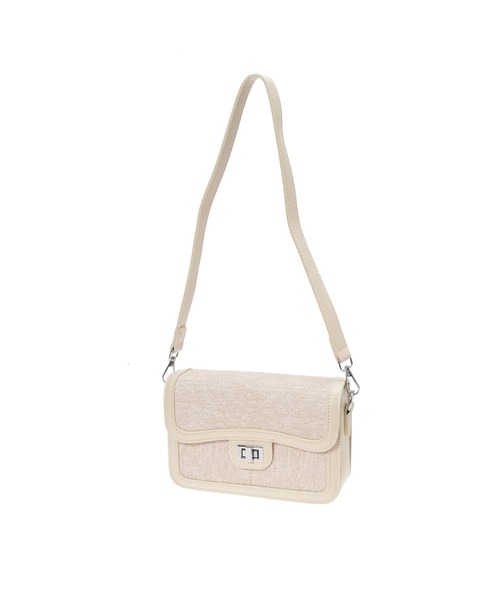 fifth（フィフス）の「ツイードフラップショルダーバッグ（ショルダーバッグ・レディース・ブルー/アイボリー/ピンク・FREE）」の7枚目の写真